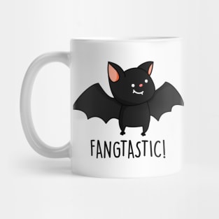 Fangtastic Cute Bat Pun Mug